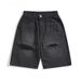 Men's Ripped Denim Shorts High Street Style Fashionable Versatile Casual Simple Five Point Pants Trendy Cool_mkmklike.com