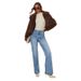 Women's Wide Leg Slim Straight Jeans – High Waist Comfort Stretch Denim Pants For Casual & Office Wear_mkmklike.com