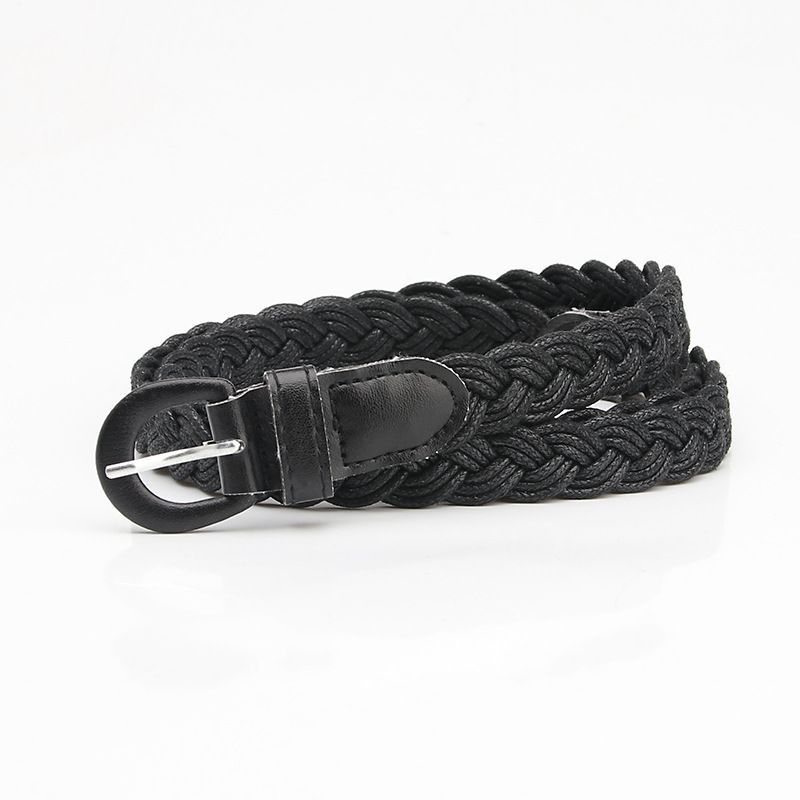 Women's Belts retro Mori girl twist braided wax rope pin buckle women's belt casual versatile Korean style dress decorative belt_mkmklike.com