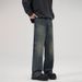 Men's Clothing & Archer0603 & Summer American Style Cleanfit Washed Retro Jeans Men's Straight Leg Loose Fit Trousers_mkmklike.com
