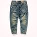 American High Street Jeans Men's Trendy Brand Loose Straight Spring And Autumn Broken Patch Retro Casual Washed Pants Men_mkmklike.com