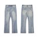 Men's Clothing Men's Cleanfit Blue Jeans | Men's Slim Straight Fit With A High Street Vibe_mkmklike.com