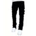 Summer New Men's Straight Leg Hip Hop Jeans Versatile European American Style Fashion Street Trousers Wholesale Clothing_mkmklike.com