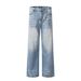 Men's Clothing High Street Retro Jeans Men And Women Loose Straight High End Sense Of Wide Leg Pants Handsome Pants_mkmklike.com