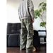 Men's Clothing Cleanfit High Street Distressed Patchwork Camouflage Distressed Denim Jeans - Loose Fit, Streetwear, Summer, Comfortable, Stylish_mkmklike.com