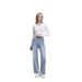 Women's Clothing Sweet Bow-Embroidered Wide-Leg Jeans – High-Waisted Relaxed Fit (Blue, Sizes XS-XXXL, Cotton Denim)_mkmklike.com
