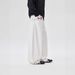Urban Streetwear Distressed Denim Pants With Metal Studs & Flared Legs For Men & Women - High Waist Wide Leg Jeans In Black & White_mkmklike.com