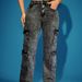 K Fashionable High Elasticity Multi Pocket Work Pants, Denim Pants, Jeans_mkmklike.com