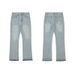 Men's Clean Fit Vintage Washed Jeans – Retro Distressed Denim Pants With Fringe Hem (Light Blue, 507 Fit)_mkmklike.com