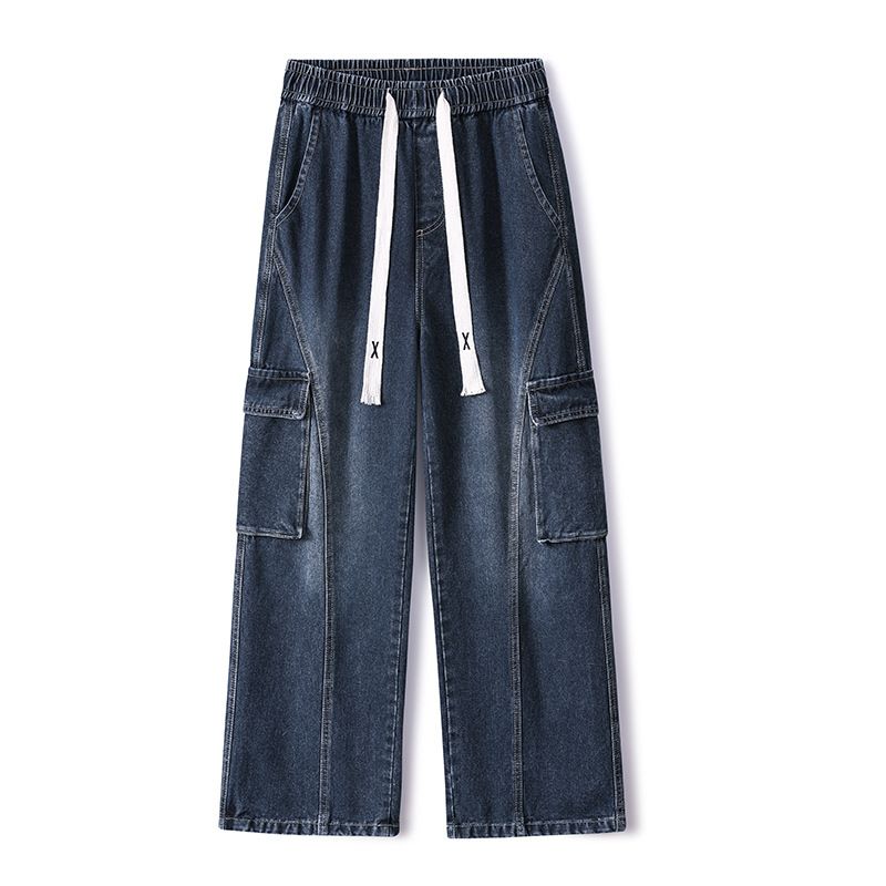 Nordmann Muqiu Clothing | Cleanfit Workwear Jeans Men's Loose American High Street Straight Wide Leg Patchwork Long Pants_mkmklike.com