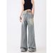 Spring/Summer 2025 New Vintage Straight-Leg Jeans For Women, American Style High-Waisted Loose Design, Floor-Length_mkmklike.com