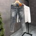 Men's Slim Fit Stretch Jeans - Vintage Ripped Denim Pants With Splatter Wash, Comfortable Skinny Tapered Leg For Casual Streetwear_mkmklike.com
