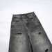 Men's Clothing Men's Streetwear Rhinestone Jeans – Distressed Loose Fit Denim Pants With Hand-Painted Washed Effects (S-3XL, Mid-Rise, No Stretch)_mkmklike.com
