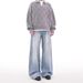 Men's Clothing Cleanfit Casual Washed Jeans For Men And Women Street Style Straight Loose Retro Trousers Wide Leg Pants_mkmklike.com