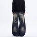 Men's Retro Blue Wide Leg Jeans High Waisted Loose Fit Slimming Floor Length Straight Leg Pants American Style 2026 Autumn New_mkmklike.com