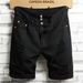 2025 2025 Summer Lightweight Denim Shorts For Men Korean Style Trendy Ripped Slim Fit Casual Fashion Brand Pants_mkmklike.com