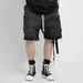 Men's Clothing High Street Stitching Cat Whisker Overalls Multi Pocket Denim Shorts_mkmklike.com