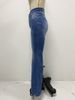 K New Women's High-waisted Flared Jeans For Tall Women_mkmklike.com