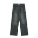 Unisex Vintage Washed Denim Jeans – Relaxed Straight-Leg Cleanfit Style With Artisan Distressing & 90s Minimalist Aesthetic_mkmklike.com