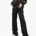 Nordmann European And American Style Retro Patchwork Black Jeans For Men With Frayed Edges, Unique Design, Slim Fit, Slightly_mkmklike.com