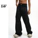 EF JEANS | 2023 New Front Pocket Design Korean Version Trendy Brand Loose Straight Wide Leg Denim Men's Overalls_mkmklike.com