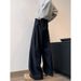 Denim Black Scimitar Jeans Men's Spring And Autumn Cleanfit Old Money Style Pants Straight Loose Wide Leg Trousers_mkmklike.com