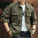 Pulse Pulse Vintage American Style Men's Tough Guy Workwear Coat Stylish Autumn Winter Loose Hunt Jacket Trendy Brand Denim_mkmklike.com