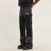 Men's Clothing Stitching Washed Black Flared Jeans High Street Style Cleanfit Pants Hiphop Trousers_mkmklike.com