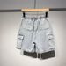 Summer New Men's Denim Shorts Street Wear Retro Korean Harajuku Pocket Jeans Shorts Hip-hop Denim Work Pants Men's Style_mkmklike.com