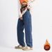 Men's Thermal Stretch Jeans - Fleece Lined Winter Trousers With Comfort Fit & Straight Leg_mkmklike.com