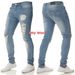 Men's Clothing new denim men's pants foreign trade hole trend black slim high waist jeans for men_mkmklike.com
