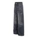 Men's Relaxed Fit Corduroy Cargo Pants With Distressed Cat Whisker Design - High Street Style, Multi-Pocket Utility Pants For Casual Wear (Blue)_mkmklike.com
