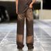 Amekaji Men's Washed Distressed Jeans Retro Trendy Brand Casual Loose Fit Long Trousers Export Workwear_mkmklike.com