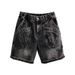 Men's Heavyweight Cargo Denim Shorts Summer Trendy Loose Fit Versatile Functional Style Large Pockets Five Point Pants_mkmklike.com