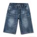 Large Size Men's Clothing Summer New Thin Elastic Waist Straight Five-point Pants Men's Versatile Washed Jeans Men's Foreign Trade_mkmklike.com