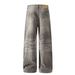 Men's Loose Fitting Cargo Pants High Street Style Deconstructed Corduroy Design Hand Sprayed Whiskered_mkmklike.com