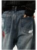 MTLCLOTHES Men's Clothing | Four Seasons New Korean Edition Ripped Design Sense Fried Street Skinny Wide Leg Jeans Men_mkmklike.com