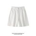 American Retro Solid Color Versatile Men's Summer Shorts, Pure Cotton, Comfortable, Trendy, Stylish, Loose, Casual,_mkmklike.com