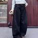 "Vintage-Inspired Wide-Leg Jeans – Relaxed Fit With Curved Hem | Unisex Baggy Trousers For Effortless Style"_mkmklike.com
