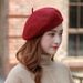 Hot Sale Winter New Girl Female Women Casual Round wool berert Vintage Thick warm Artist hat Cap Outdoor_mkmklike.com
