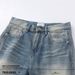Men's Clothing Men's Straight-Leg Jeans - Vintage Wash Blue Clean Fit Denim Pants_mkmklike.com