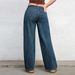 Low-Rise Wide-Leg Jeans For Women – Stretchy Flared Denim Pants, Retro American Style & Comfortable Everyday Wear_mkmklike.com