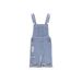 Men's Clothing Casual Fashion Ripped Denim Bib Shorts_mkmklike.com