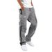 Men's Clothing Drawstring Pocket Color Patchwork Pants_mkmklike.com