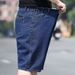 Men's Summer Thin Denim Shorts Loose Straight Leg Five Point Length Mid-Length plus Size 7/8 Length Riding Pants Extra Large_mkmklike.com