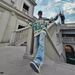 Men's Clothing Fashion Loose Style Flared Patchwork Jeans Micro High Street Hip Hop Ink Splash Damage Washing Pants_mkmklike.com