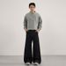 Men's American Vintage Baggy Cargo Pants Bamboo Texture Curved Hem Jeans with Asymmetric Design_mkmklike.com