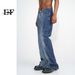 Men's Clothing New Arrivals Korean Style Contrast Tie Dye Gradient Flared Jeans For Men And Women_mkmklike.com