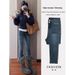 High-waisted Fleece-lined Skinny Jeans For Women, New Autumn And Winter Thickened Warm Casual Cropped Pencil Pants_mkmklike.com