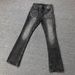Foreign Trade American-style Cleanfit Black And Gray Textured Cool Style Washed Vintage Jeans, Slightly Flared,_mkmklike.com